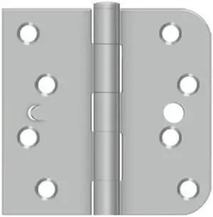 Deltana SS44058TA32D-RH 4 x 4 x 0.625 in. Square Stainless Steel Right Handing Hinge, Brushed Stainless