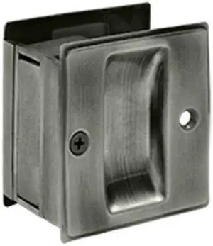 Deltana SDP25U15A 2.5 x 2.75 in. Passage Pocket Lock, Antique Nickel - Solid