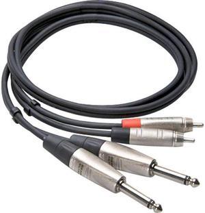 Hosa HPR Dual 1/4 Inch to RCA Stereo Interconnect Cable