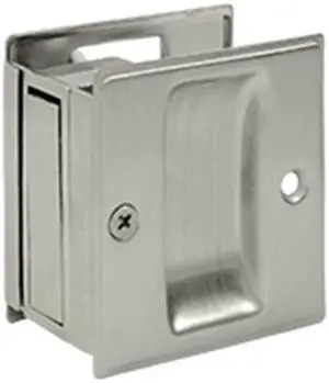 Deltana SDP25U15 2.5 x 2.75 in. Passage Pocket Lock, Satin Nickel - Solid