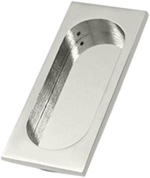 Deltana FP4134U14 4 x 1.62 x 0.37 in. Large Flush Pull, Bright Nickel - Solid