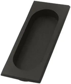 Deltana FP4134U10B 4 x 1.62 x 0.37 in. Large Flush Pull, Oil Rubbed Bronze - Solid
