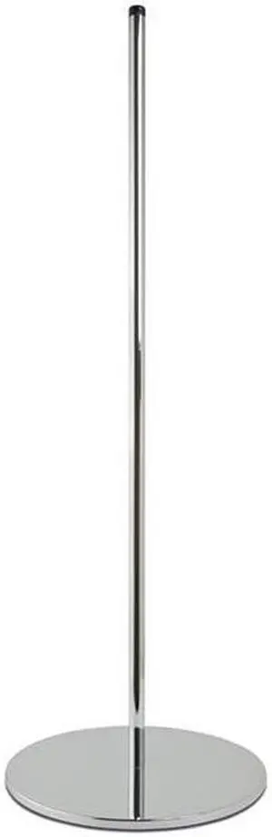Econoco BASERD7 Round Weighted Base with 0.875 in. Dia. Upright - Chrome