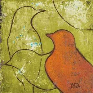 Sun Dance Graphics PDX8323CSMALL Lovely Birds VI Poster Print by Patricia Pinto, 12 x 12 - Small