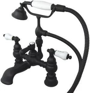 ENGLISH HERITAGE LEG TUB FILLER W/HAND SHOWER-Oil Rubbed Bronze Finish