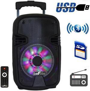 Befree Sound BFS-3000 8 in. Bluetooth Portable Party Speaker with USB, SD & Reactive Lights