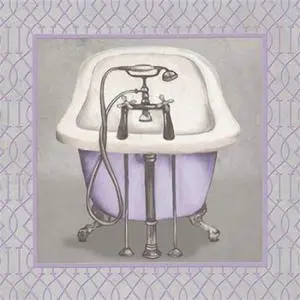 Sun Dance Graphics PDX9257LBSMALL Lavender Bathroom I Poster Print by Elizabeth Medley, 12 x 12 - Small