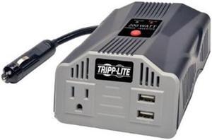 Tripp Lite PV200USB 200W Car Inverter 2-Port USB Charging 1 Outlet