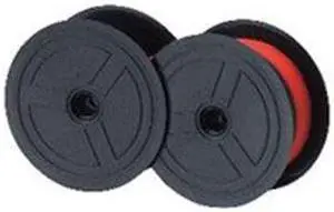 Monroe P65M Premium Printing Calculator Ink Ribbon Spools (Black, Red Ink)