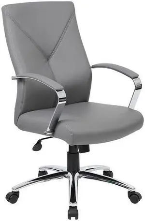 Norstar B10101-GY LeatherPlus Executive Chair - Gray