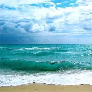 Sun Dance Graphics PDX9266LARGE Teal Surf II Poster Print by Nicholas Biscardi, 24 x 24 - Large