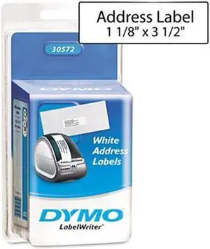 Sanford Brands 30572 Label  Dymo 1 1/8 x 3 1/2 Inches  White