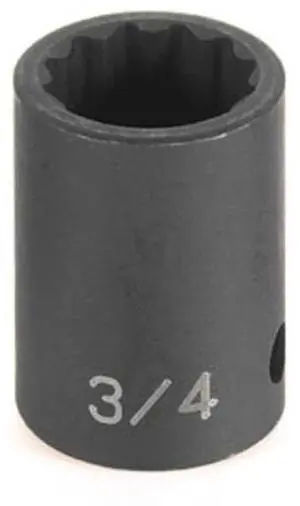 Grey Pneumatic 2133M 1/2" Drive x 33mm Standard - 12 Point Socket