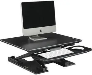 Lorell LLR99552 Sit-to-Stand Electric Monitor Desk Riser