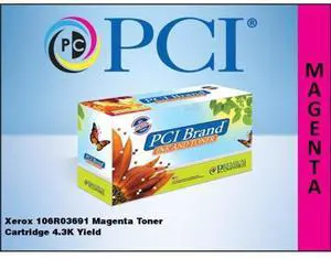 PCI 106R03691-PCI Toner Cartridge Compatible with Xerox WorkCentre 6515 / Xerox Phaser 6510, 4300 Pages, Magenta