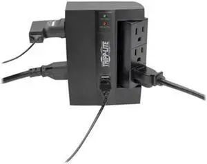 Tripp Lite SWIVEL6USB 6 Outlet 2 USB Ports Surge Protector Power Strip with 3 Rotatable Outlets
