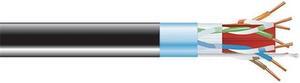 Black Box C6ABC51S-BK-1000 1000 ft. CAT6A 650MHz Solid Bulk Cable F/UTP CMP Black