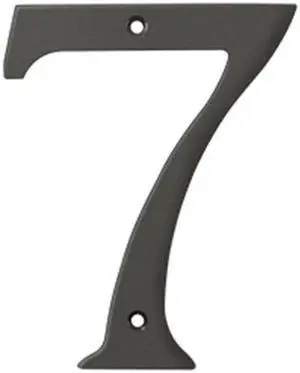 Deltana RN67U10B 6 in. House Numbers, Oil Rubbed Bronze - Solid Brass