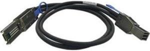 QNAP 3.28 ft Connector on Mini-SAS  First End: 1 x SFF-8644 Mini-SAS Second End: 1 x SFF-8088 Mini-SAS - Black