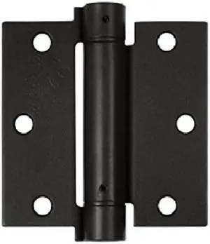 Deltana DSH35U10B 3.5 x 3.5 in. Spring Hinge Steel - Oil Rubbed Bronze