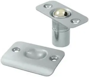 Deltana BC218RU26D Ball Catch Round Corners Solid Brass - Brushed Chrome