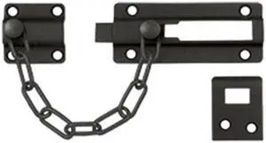 Deltana CDG35U10B Door Guard Chain - Doorbolt, Oil Rubbed Bronze - Solid Brass