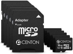 Centon Electronics S1-MSDHU1-16G-5-B UHS1 MP Essential Micro SDHC Card with Adapter - Pack of 5