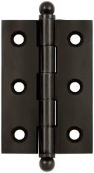 Deltana CH2517U10B 2.5 x 1.68 in. Hinge with Ball Tips, Oil Rubbed Bronze - Solid