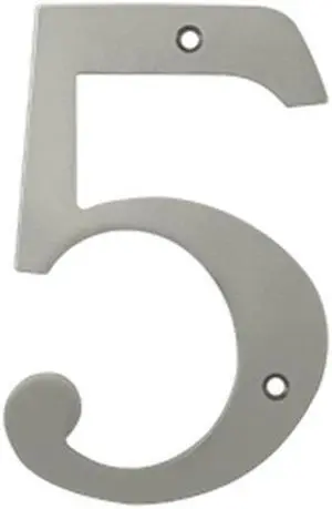 Deltana RN65U15 6 in. House Numbers, Satin Nickel - Solid Brass