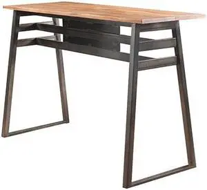 ACME 72385 Scarus Bar Table, Natural & Gunmetal ACME 72385 Scarus Bar Table, Natural & Gunmetal