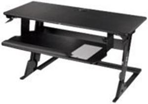 3M SD70B Precision Standing Desk XL Easy Lift, Primary Work Surface Large Enough to Fit Two 27" Monitors and Lift Up to 45 lbs - Black - MMM SD70B