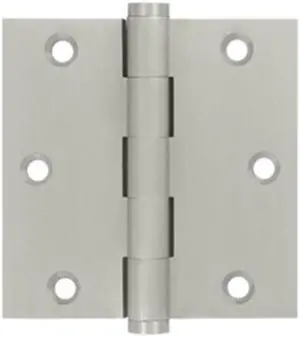 Deltana DSB3515 3.5 x 3.5 in. Square Hinge, Satin Nickel - Solid Brass - Pack of 2