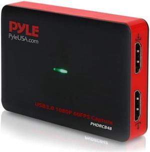 Pyle PHDRCB48 HDMI Video Capture Device - Live Streaming Record Capture & USB 3.0 Video Recording with HDMI Pass-Through