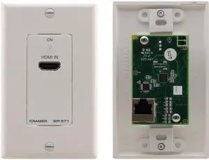Kramer 50-80037095 WP-571 Active Wall Plate - HDMI Over Twisted Pair Transmitter, White