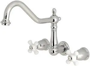 Kingston Brass KS1021PX Wall Mount Tub Filler, Polished Chrome - 6.19 x 7.94 x 13 in.