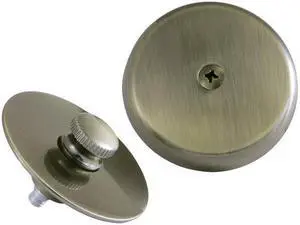 Kingston Brass DTL5303A3 Tub Drain Stopper with Overflow Plate Replacement Trim Kit, Vintage Brass - 1.81 x 3.13 x 3.13 in.