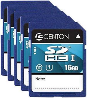 Centon S1-SDHU1-16G-5-B 16 GB MP Essential SDHC Card - Pack of 5
