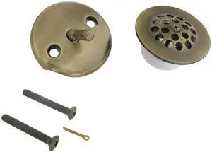 Kingston Brass DTL5305A3 Grid Tub Drain Kit, Vintage Brass - 4.92 x 7.48 x 9.06 in.