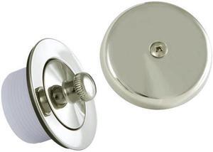 Kingston Brass DLT5301A6 Lift & Turn Tub Drain Kit, Polished Nickel - 2.75 x 3.13 x 3.13 in.