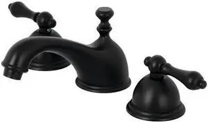 Kingston Brass KS3960AL 8 in. Widespread Lavatory Faucet, Matte Black