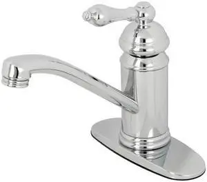 Kingston Brass KS3401AL Single Handle Lavatory Faucet with Pop-Up, Chrome - 2.31 x 6.25 x 6.75 in.