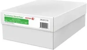 XEROX 3R20179 Revolution NeverTear Exceptional Synthetic Paper, 8.5" x 11", 10 mil Matte White, 500/Carton