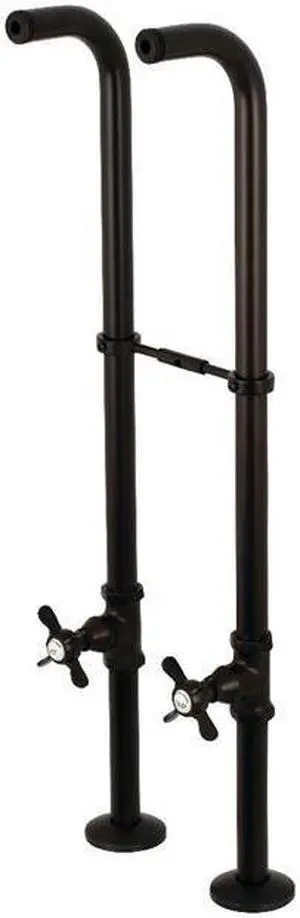 Kingston Brass CC266S5BEX Freestanding Supply Line with Stop Value & Handle, Oil Rubbed Bronze - 4.56 x 6 x 32.25 in.