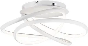 ET2 E30640-MW 24.5 in. Twisted LED Flush Mount Ceiling Light, Matte White ET2 E30640-MW 24.5 in. Twisted LED Flush Mount Ceiling Light, Matte White