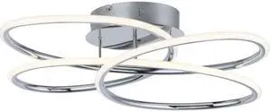 ET2 E24134-PC 7.5 in. Coaster LED Flush Mount Ceiling Light, Polished Chrome