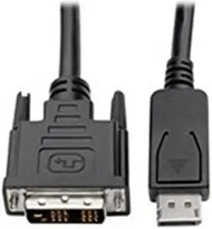 Tripp Lite P581-003 3 ft. Display Port to DVI-D Adapter Cable DP with Latches Male to Male 1080p