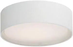 Maxim 10220WL 16 in. Prime LED Flush Mount Ceiling Light, White Linen