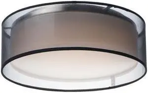 Maxim 10230BO 16 in. Prime LED Flush Mount Ceiling Light, Black Organza