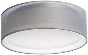 Maxim 10220WO 16 in. Prime LED Flush Mount Ceiling Light, White Organza Maxim 10220WO 16 in. Prime LED Flush Mount Ceiling Light, White Organza