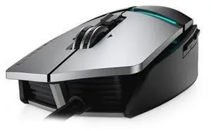Dell 570-AASX AW959 Alienware Elite Gaming Mouse, Black & Silver